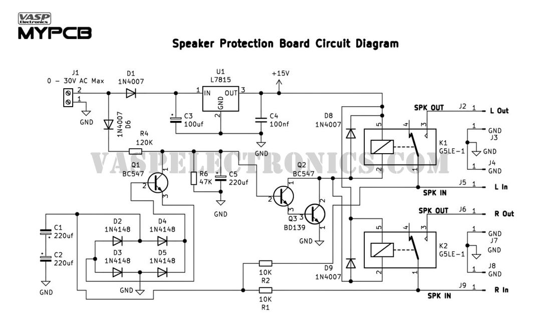 Speaker Protection Board 2 channel high reliability