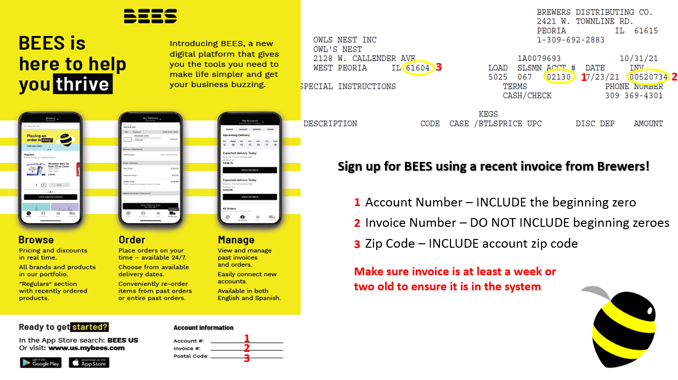 Bees Sign In Retailer Resources