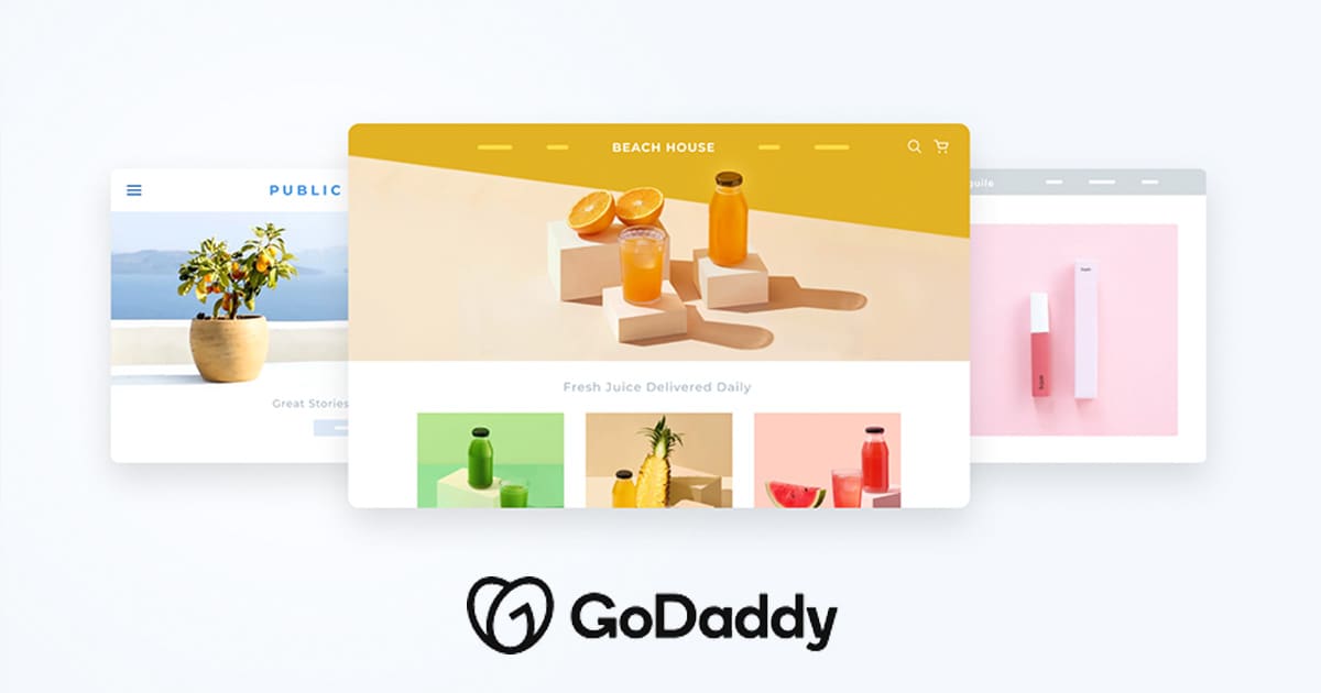 Online store builder create an online store for free godaddy