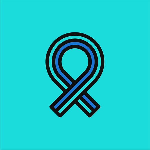 14 Square Ows Ribbon Teal