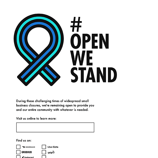 2 Poster Open We Stand Open