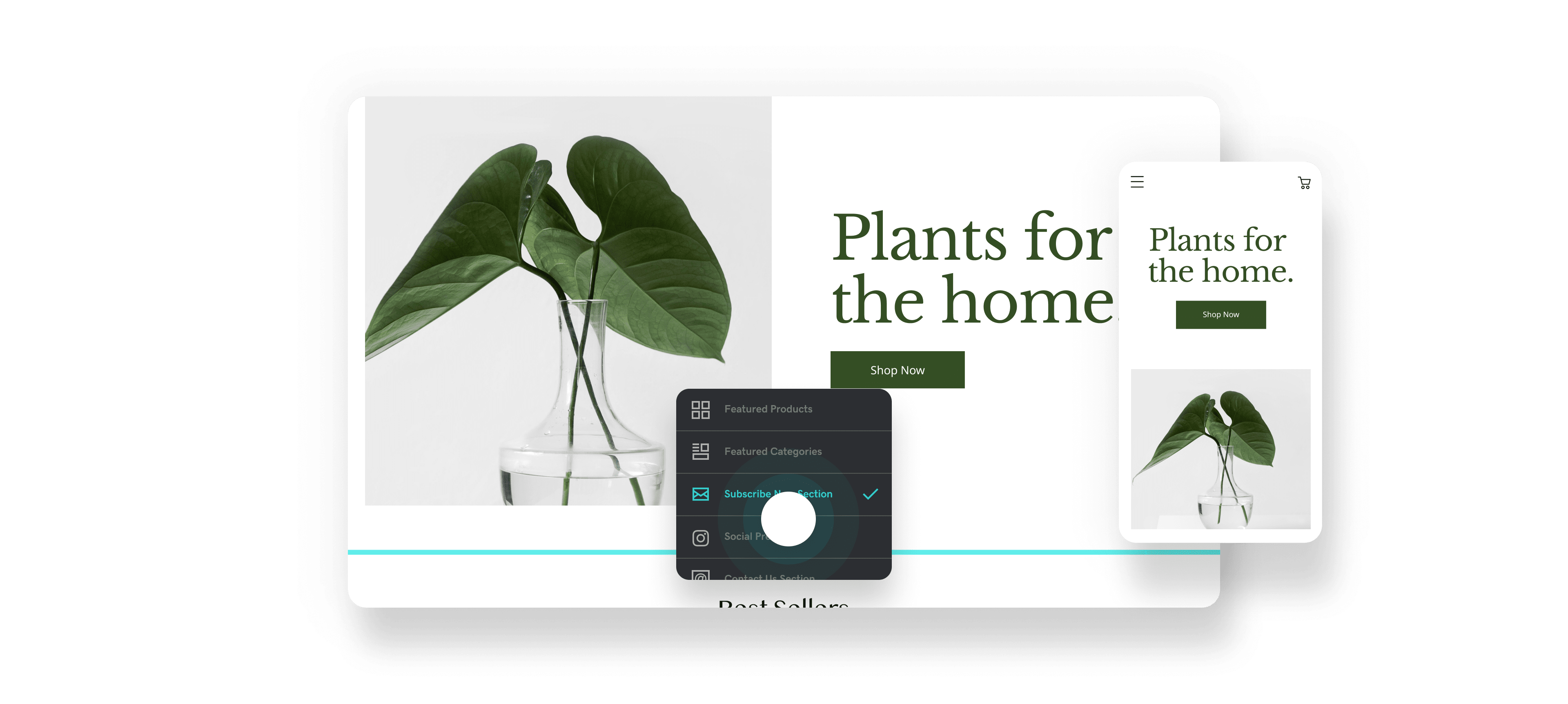 Add or move entire sections to fit your business needs.