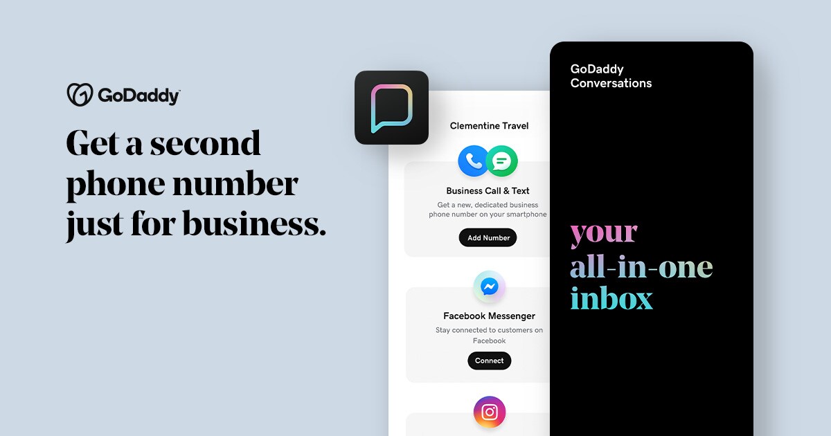 Second Phone Number And Unified Inbox GoDaddy Conversations