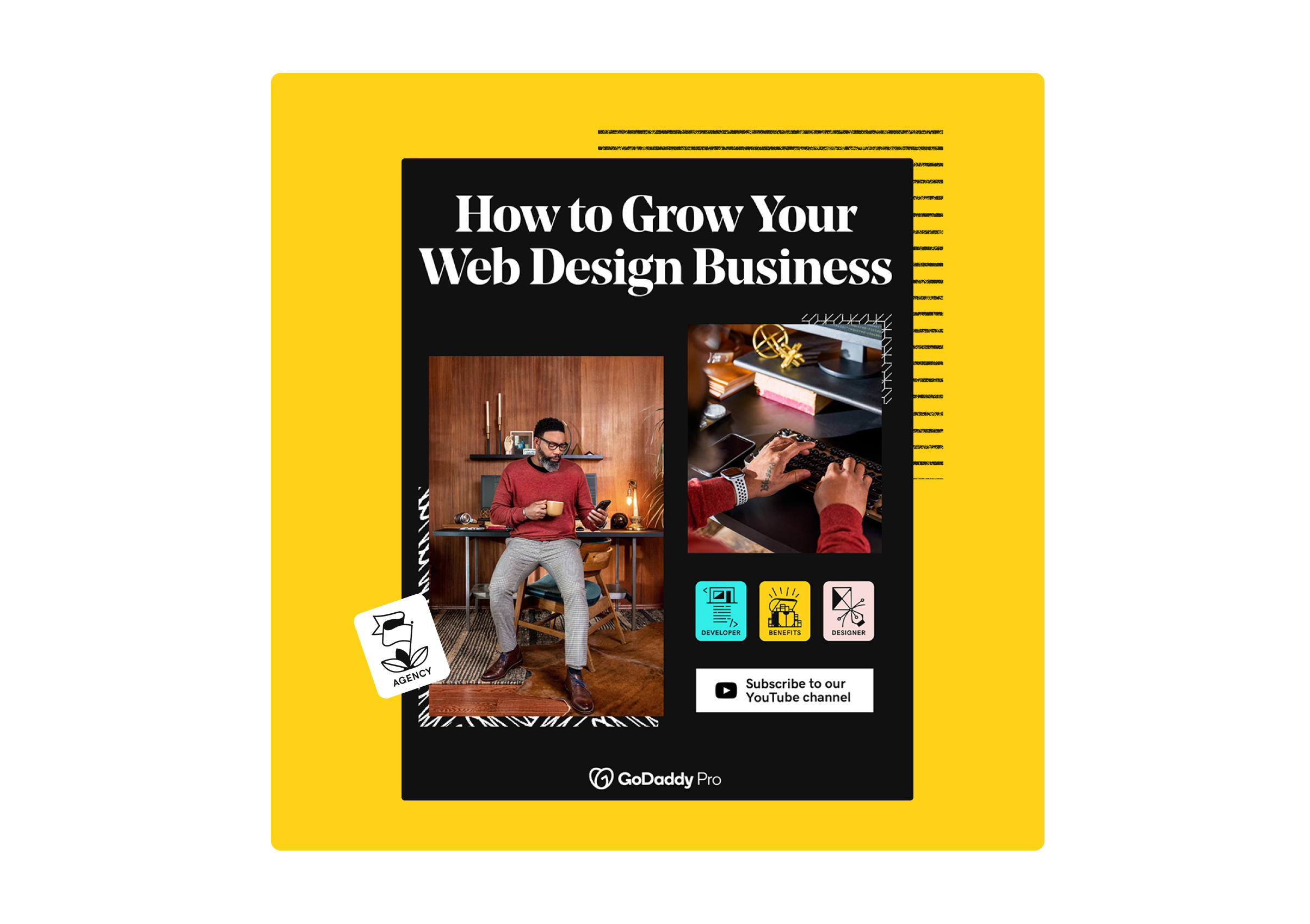 How To Grow Your Web Design Business Yellow Bg