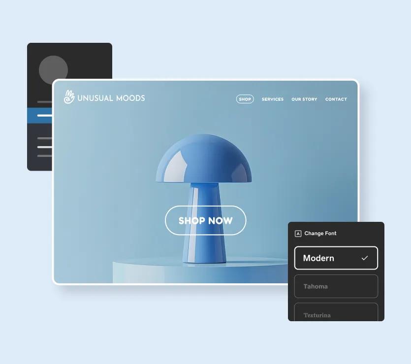 Tablet device with WordPress UI