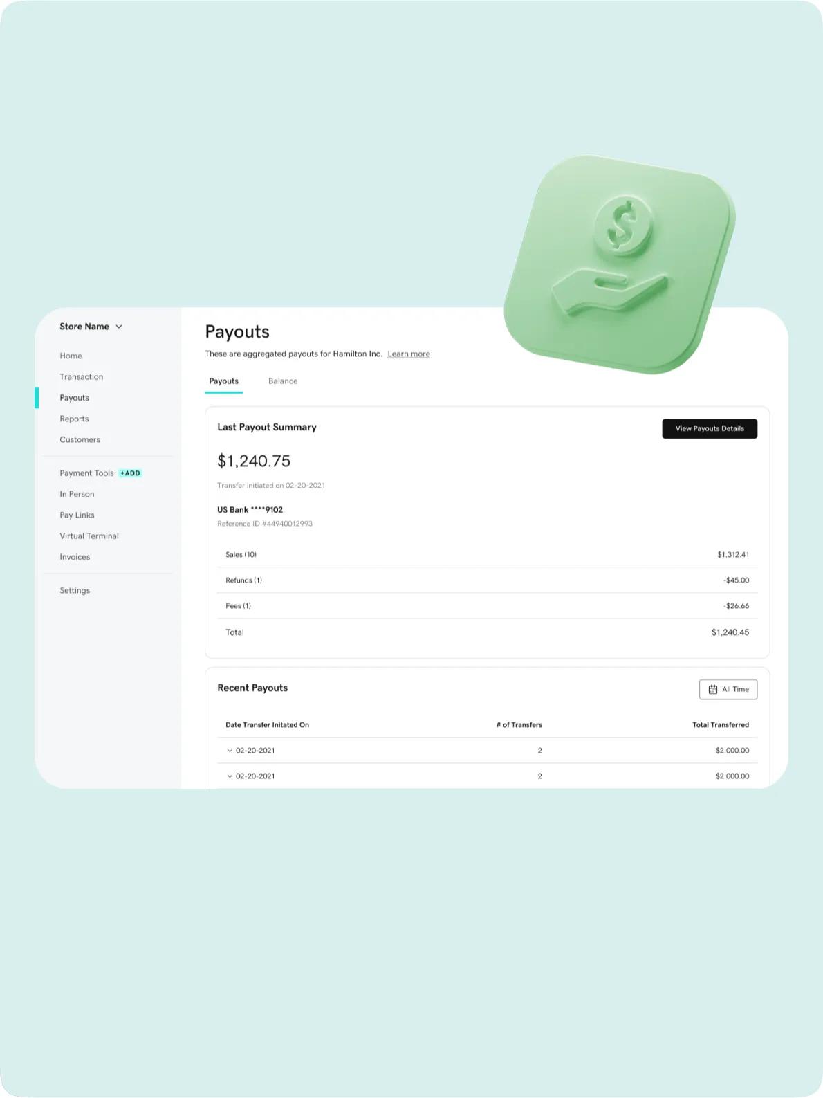 POS terminals payments on mobile