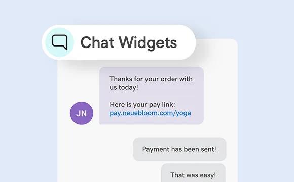 Respond faster to customers with chat widgets