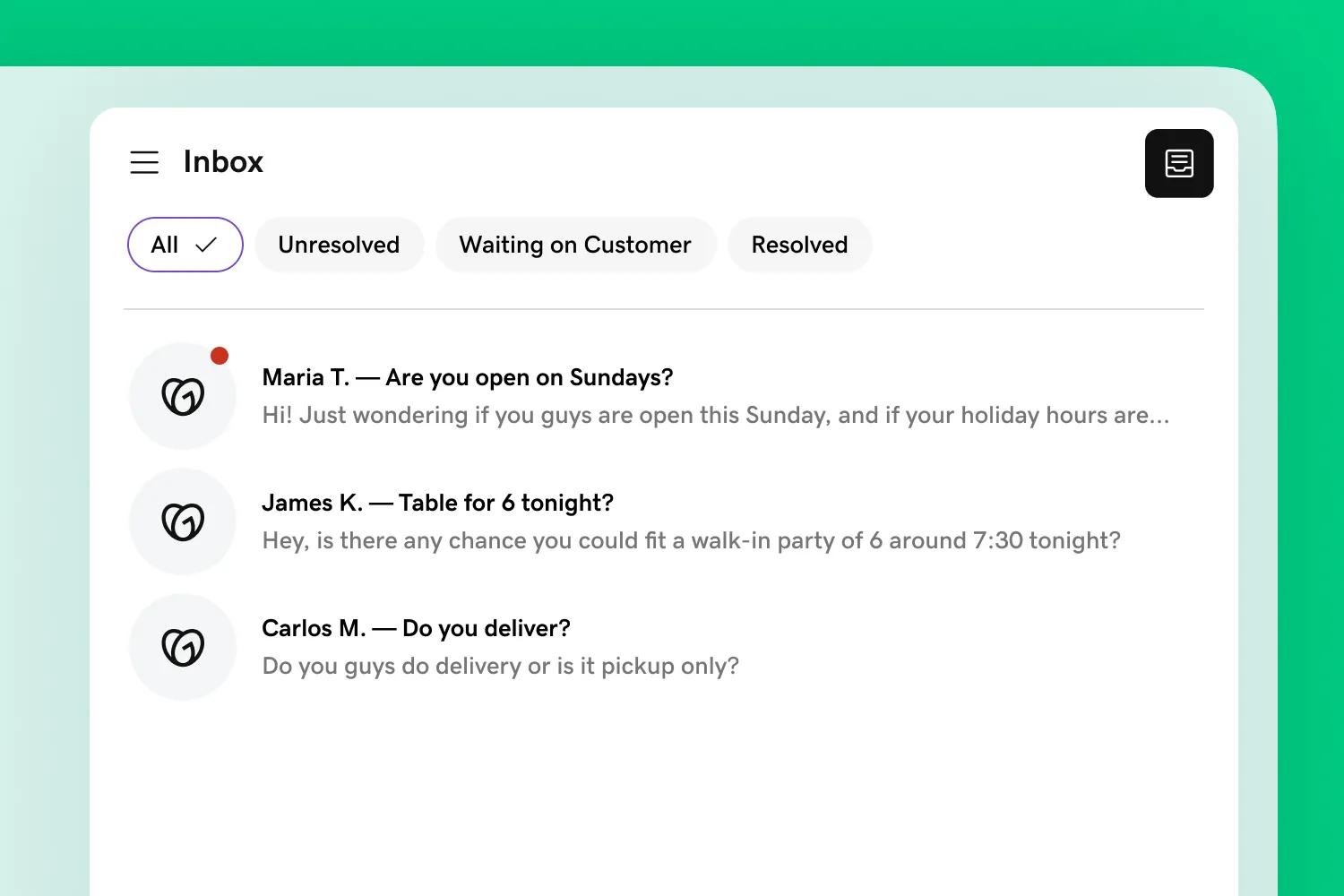 Carousel 1 Connect with customers