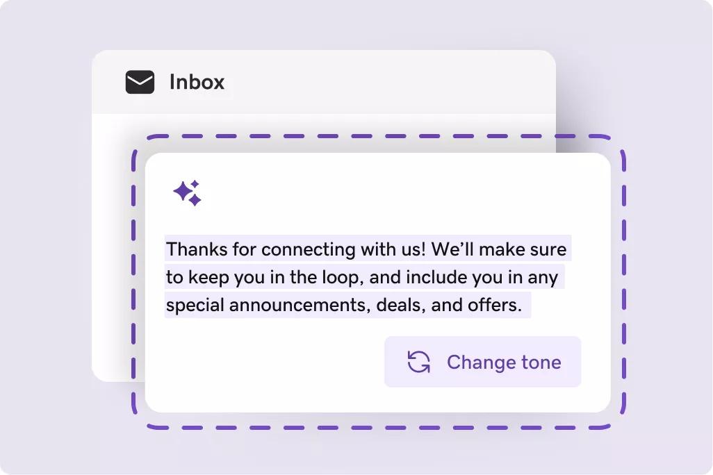 AI to help create emails and newsletters