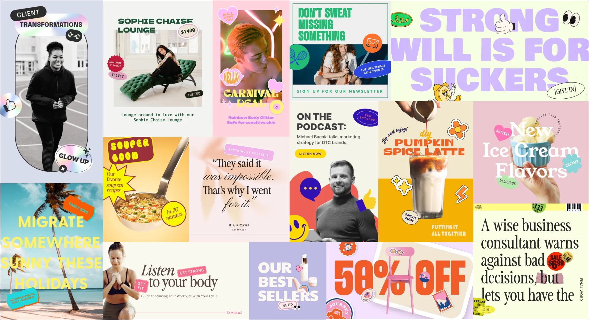 Sticker Sensation Moodboard