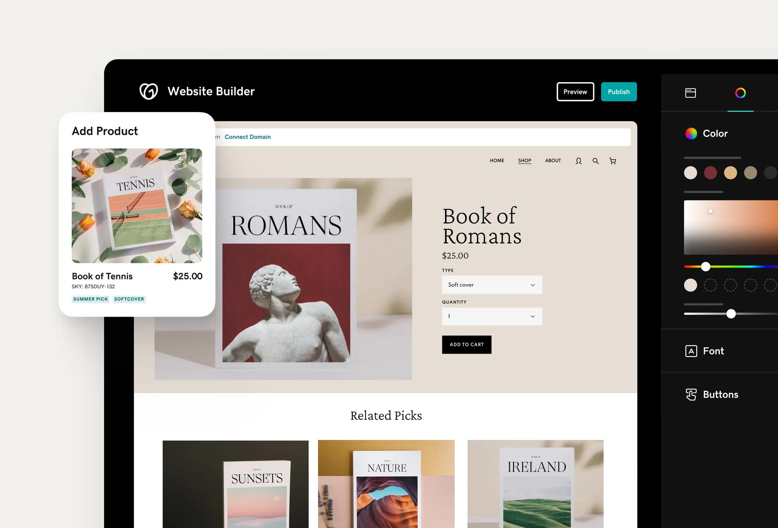 godaddy-website-builder-ecommerce-portfolio-blogs