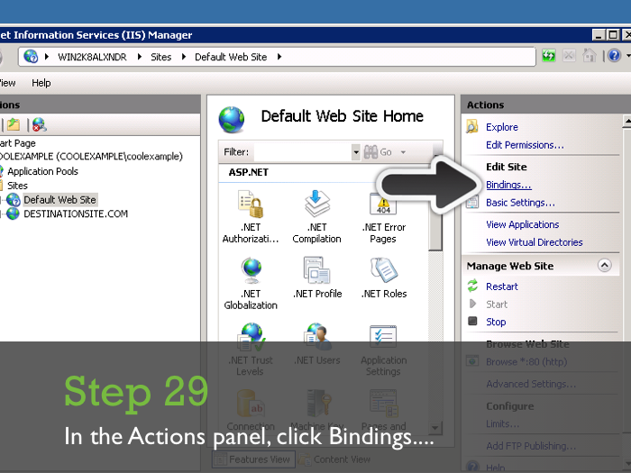 Installing an SSL Certificate in Microsoft IIS 7