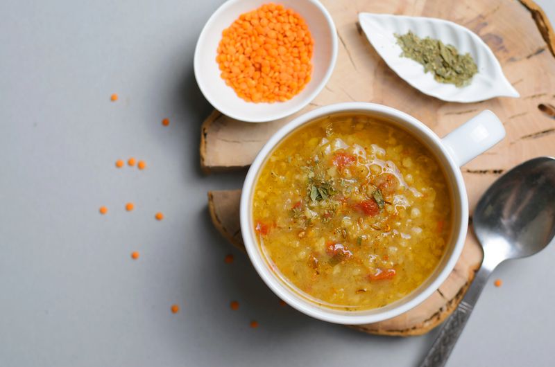 Lentil Bulgur Soup, Comfort Food, Turkish Cuisine, Vegetarian Meal