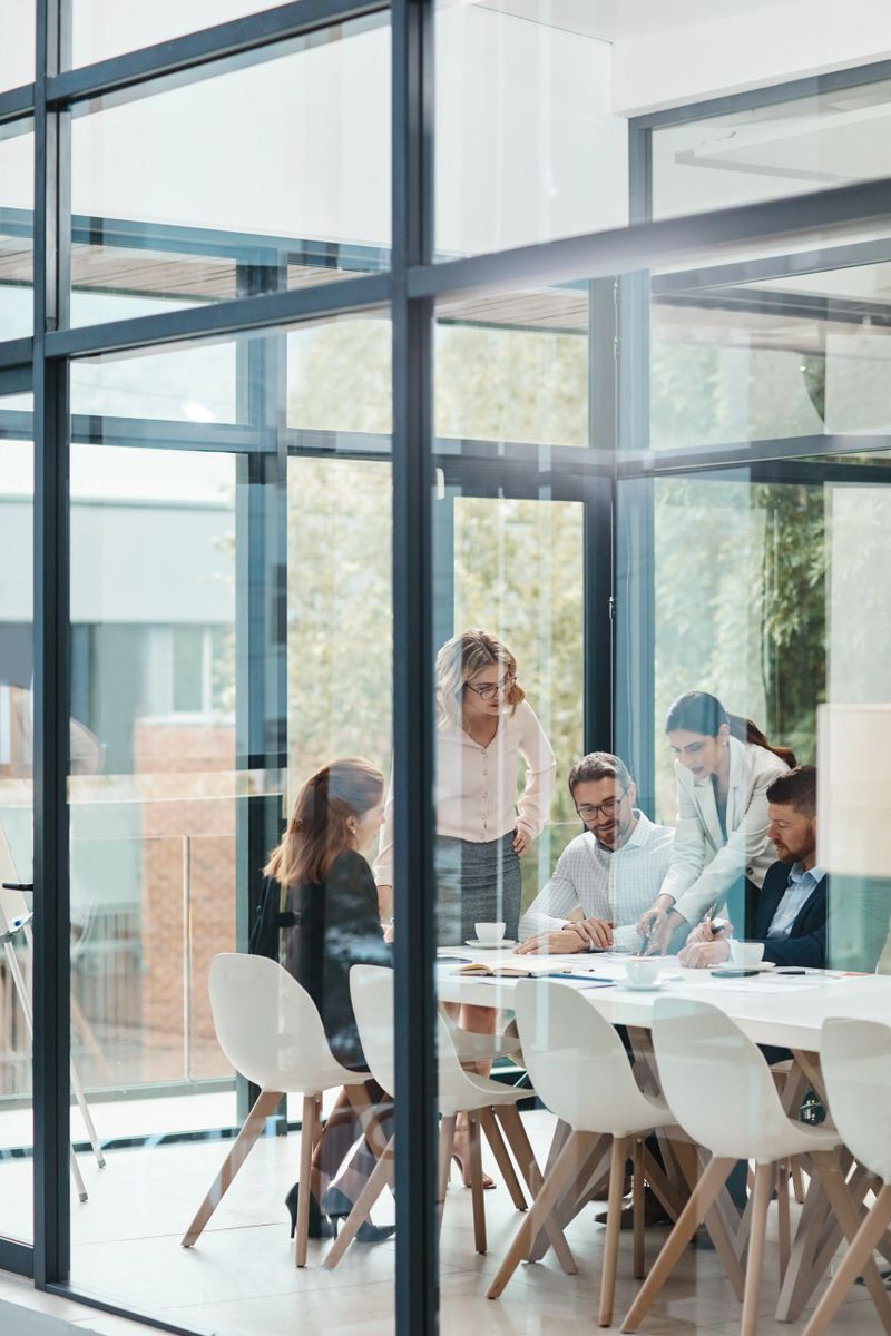 Shot of a group of businesspeople having a meeting in an office
