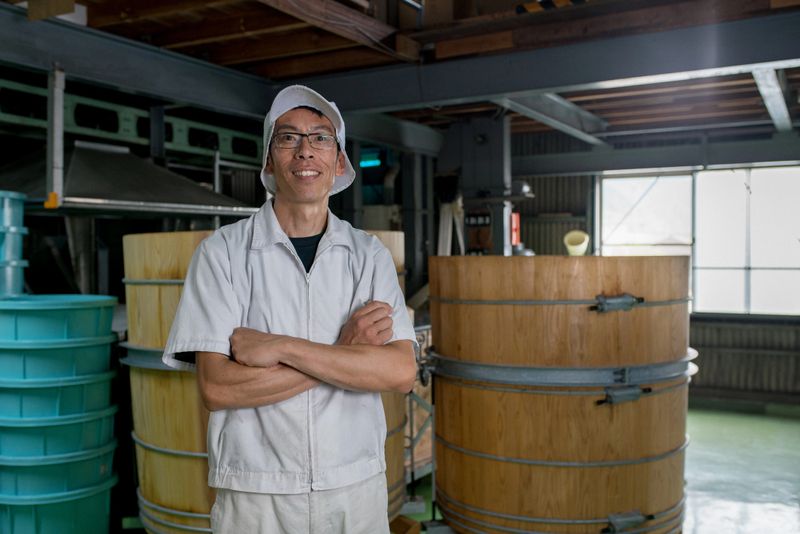 Portrait of a factory worker. Okayama, Japan.