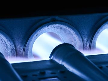 Gas Furnace Burners After Ignition