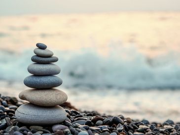 Close pictures of pebbles