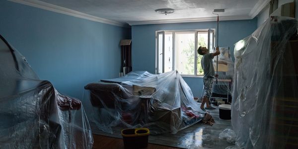 Professional Painter, interior house painting, prep, masking