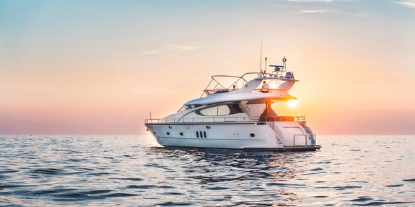 luxury yacht rental in Miami provided by Motor Sharks Rentals