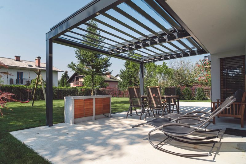 Pergola in the sunshine
