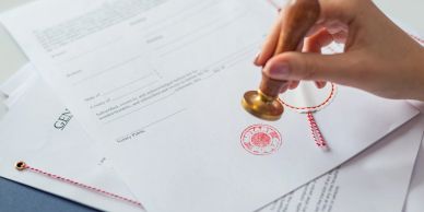 Applying Notary Stamp on Affidavit