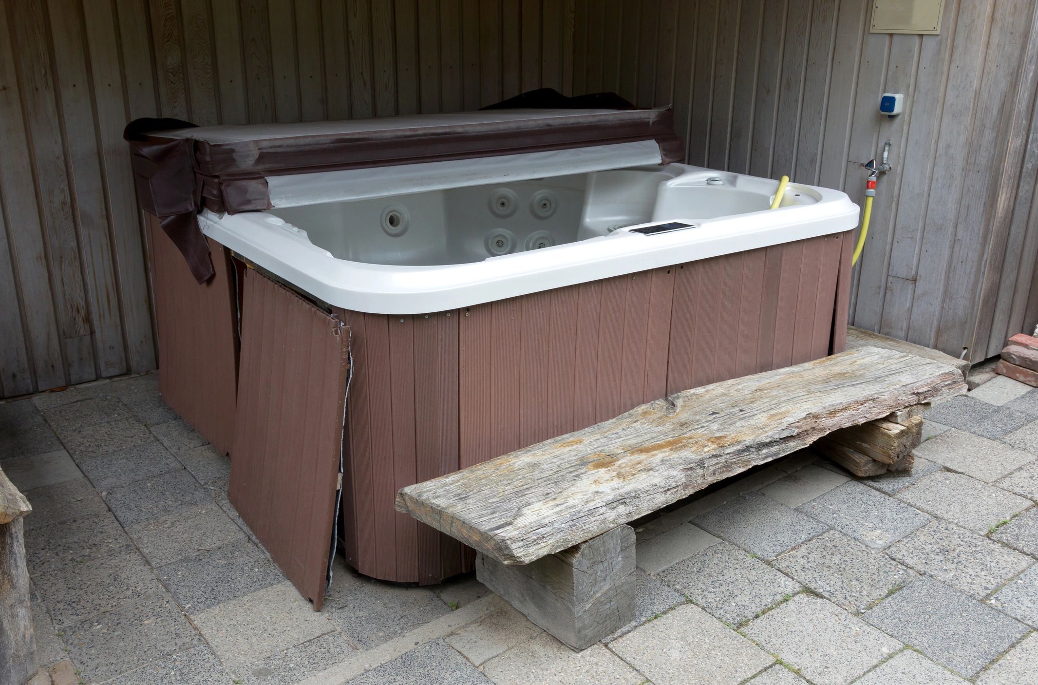 Hot tub removal service in Orange County by Perez Hauling
