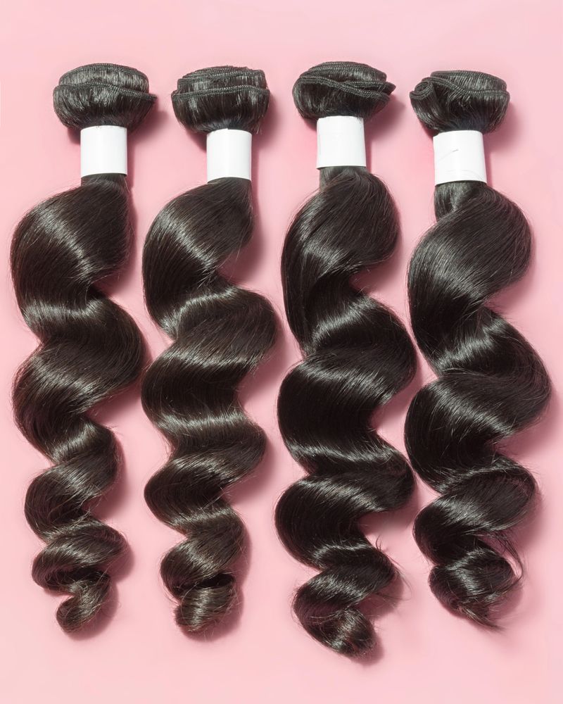 loose wave human hair weft bundles