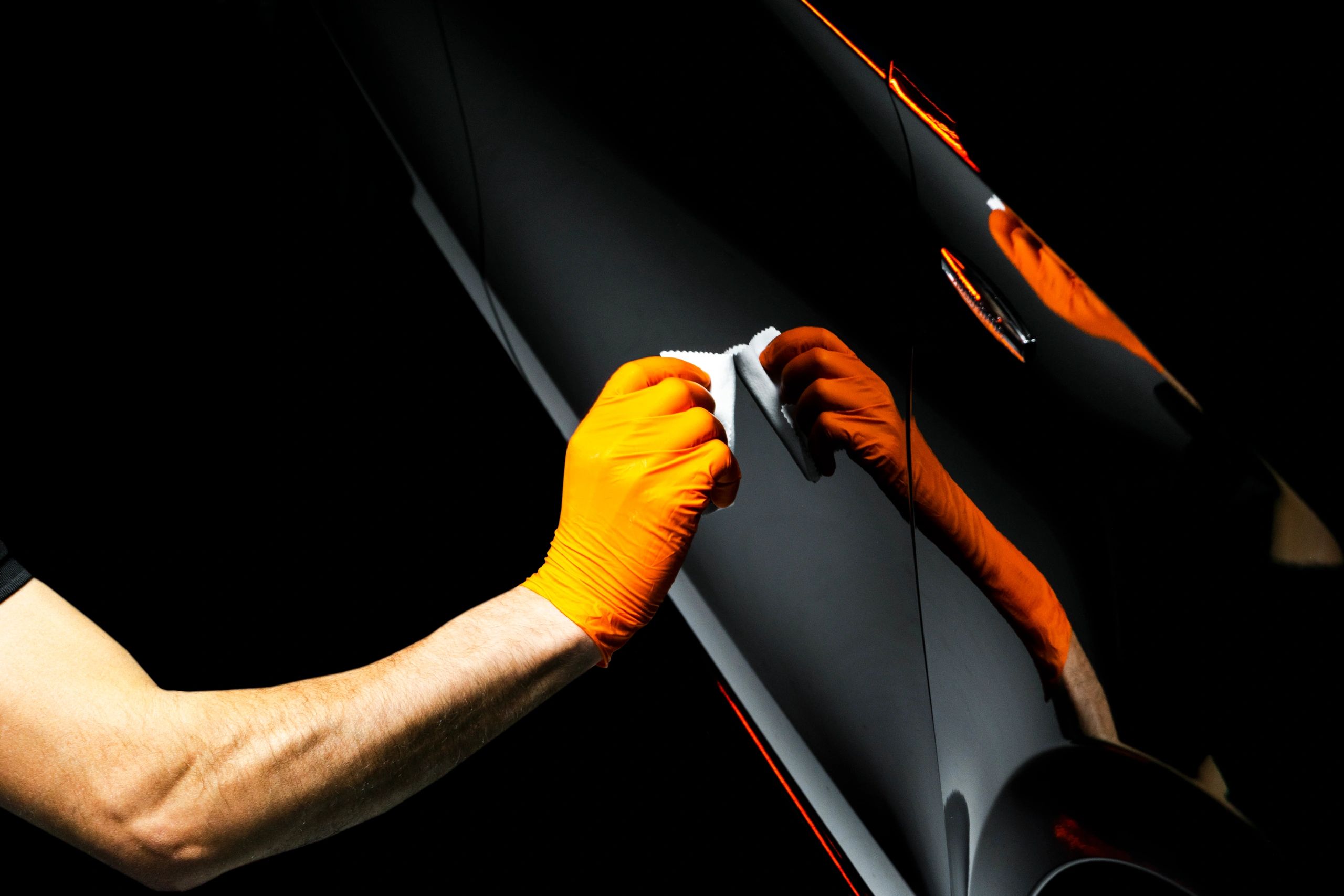 Black Car Detailing at 4 Wheel Appeal Gurugram
