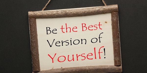 Sign saying 'Be the Best Version of Yourself!'