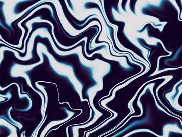 Abstract black and white swirling pattern.