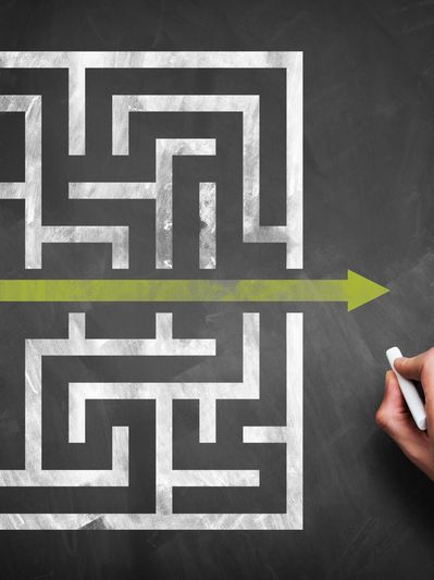 an arrow through a maze representing cut-through results and not death by reports