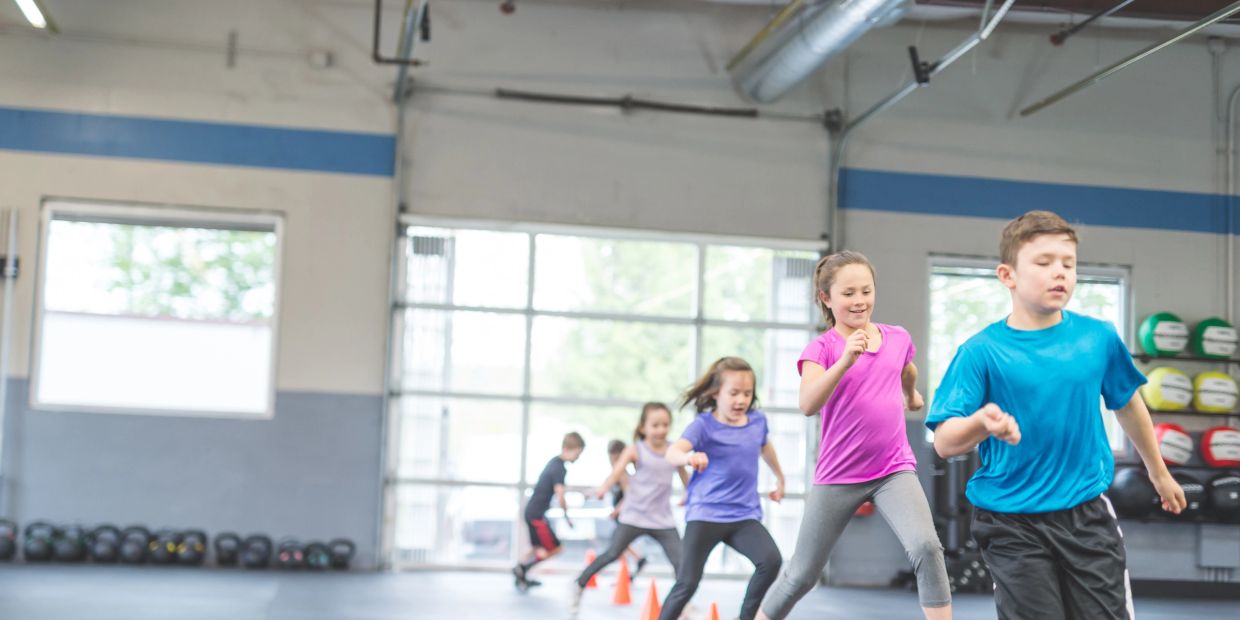 Kids working out together at CrossFit Salida.