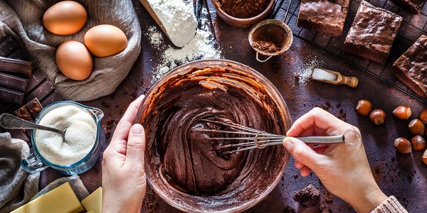 Making of chocolate cream