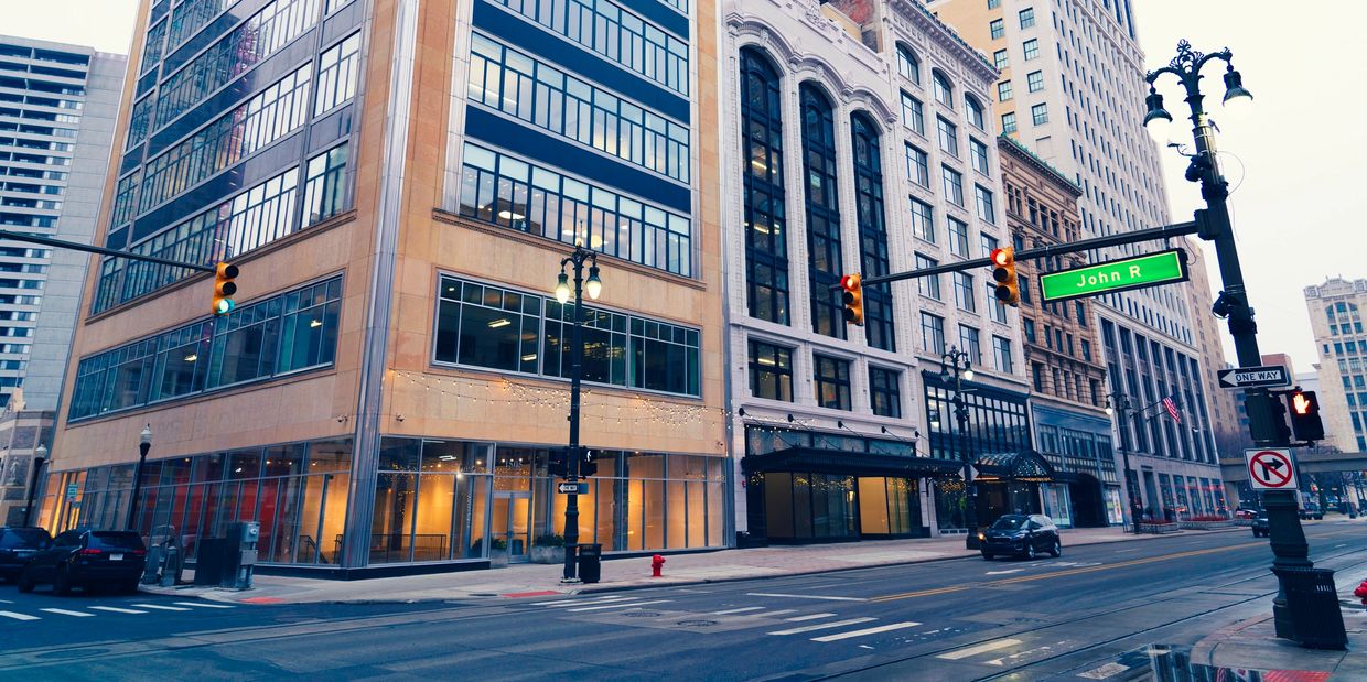 Commercial building in Detroit for Fizers Management Inc property support services