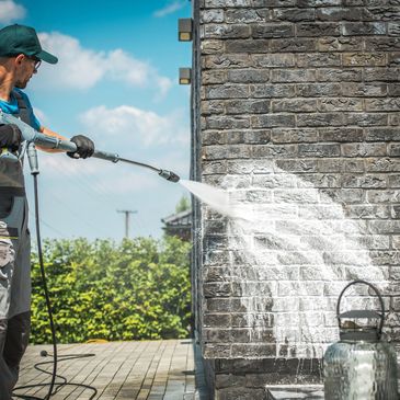 Brick soft washing