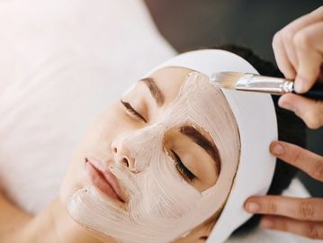 A client getting the best facial in Everett, WA at Autumn Noel Esthetics.