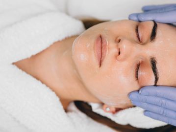 Marysville woman receiving an O2 facial in Everett, WA at Autumn Noel Esthetics