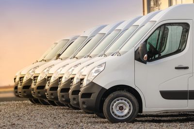 Fleet of cargo vans