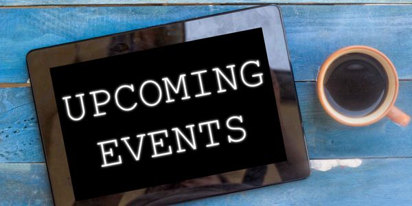 Tablet displaying 'Upcoming Events' to support the Pregnancy Center
