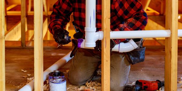 Plumbing top-outs for new home constriction