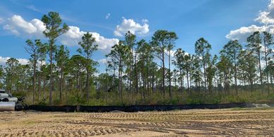 Leveled Dirt Skid Work Land Clearing Land Grading