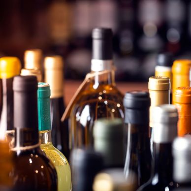 Several bottles of alcohol 