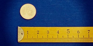 Chip repair size  comparison 