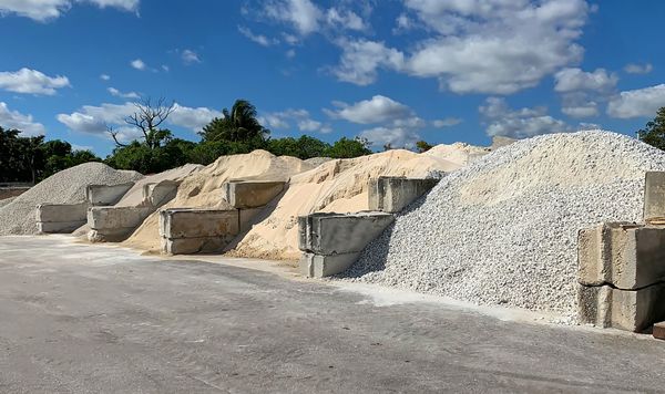 Bulk landscape supply materials at Simmons Landscaping & Supply in Northwest Indiana