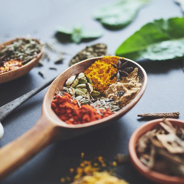 Herbs in a spoon