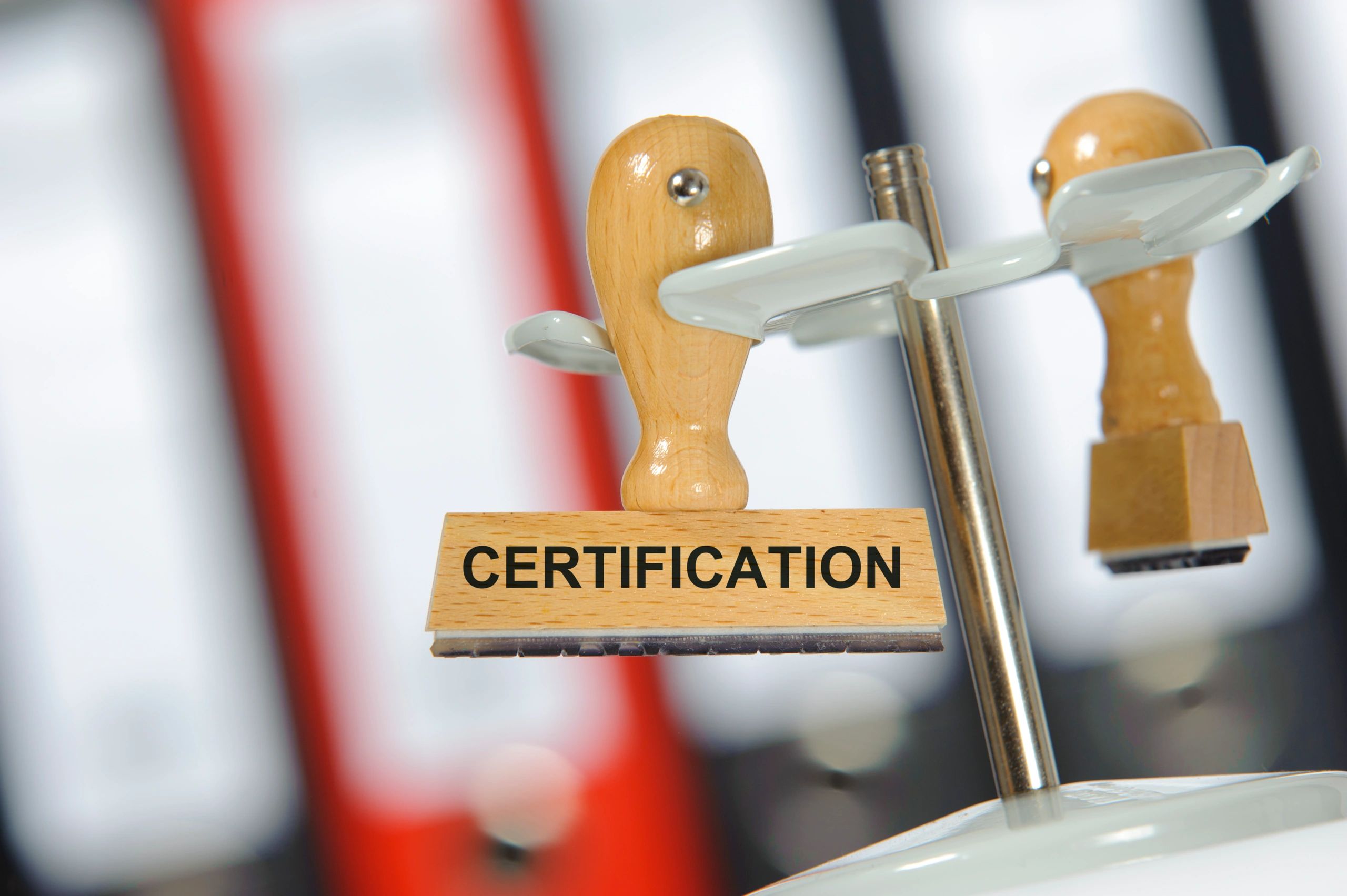 stamp that says certification
