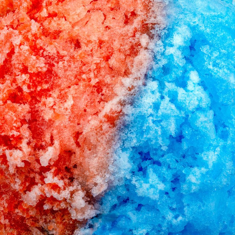 Hawaiian shave ice dessert.