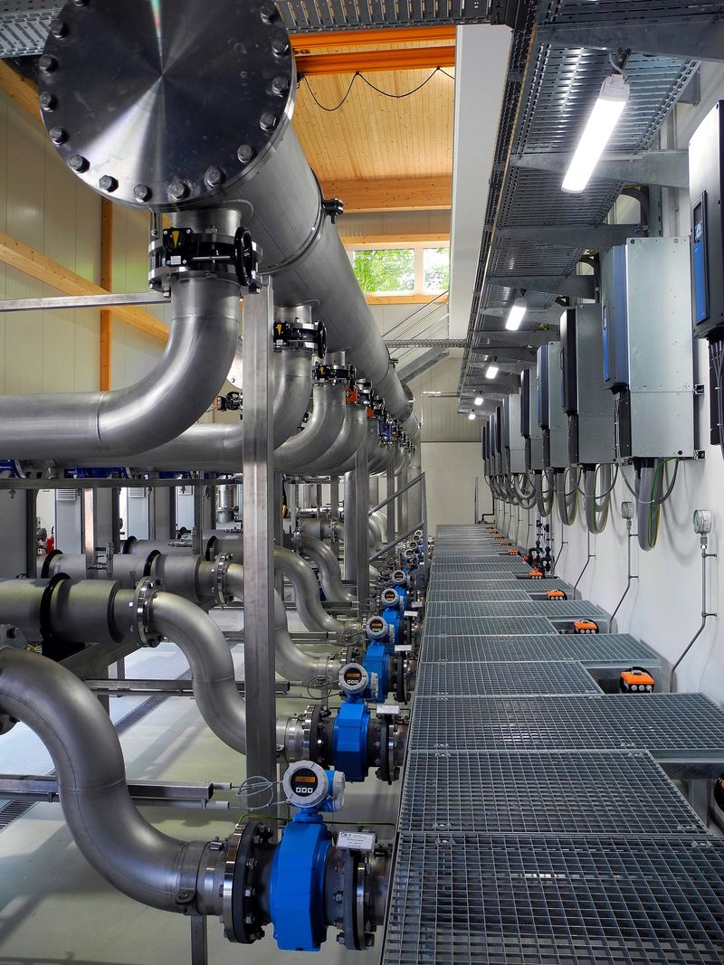 Wienerherberg, Austria - May 10, 2019: drinking water treatmant palnt in Lower Austria