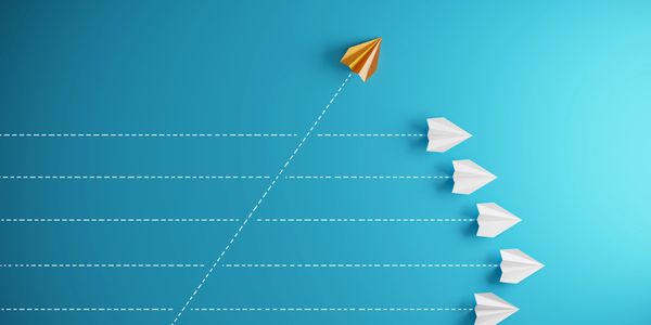 Paper planes with one leading