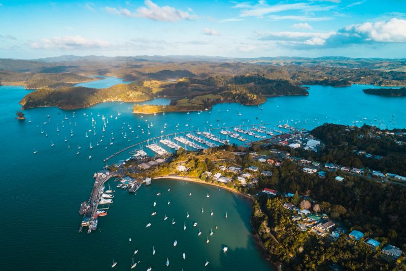 Opua Ferry terminal, Bay of Islands, Northland - New Zealand.